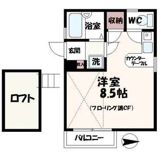コートサンカーラ【2階】の間取り