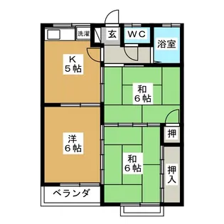 コーポ鹿の又【2階】の間取り
