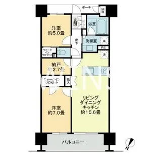福岡県福岡市博多区美野島1【マンション】の間取り