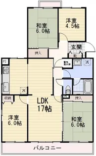 長野県長野市大字栗田【マンション】の間取り