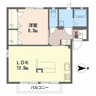 プレヴ・ナンス A【1階】の間取り