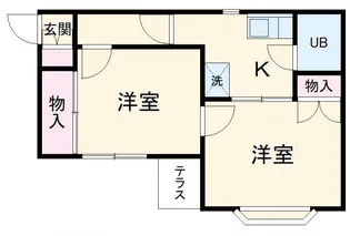 RARA京急大津【2階】の間取り