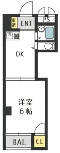 マンション常磐【3階】の間取り