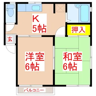 エスポワール姶良 A【2階】の間取り