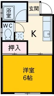 アパートあさひ【2階】の間取り