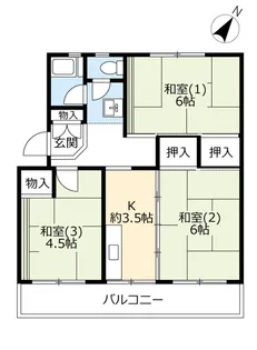 UR南花台【2階】の間取り