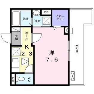 ラピス ウィークス【1階】の間取り