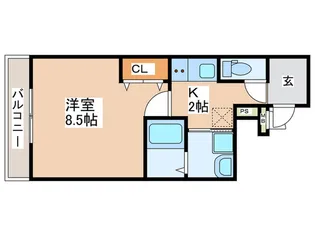 フジパレス三国ヶ丘I番館【1階】の間取り