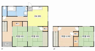 滋賀県彦根市金沢町【一戸建】の間取り