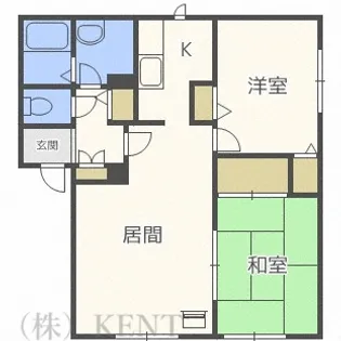 ハイツグレース【1階】の間取り