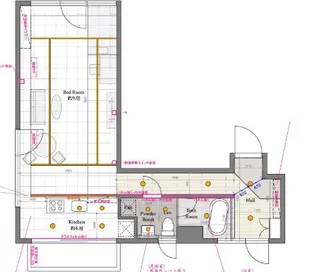 グランカーサ六本木【3階】の間取り