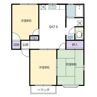 エストヴィアーレ【2階】の間取り