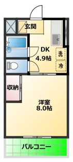 オーガスト’90【1階】の間取り