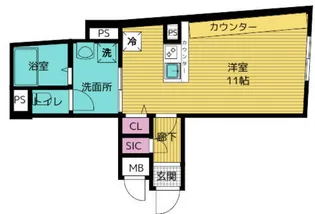 プラティーク西巣鴨クレール【4階】の間取り