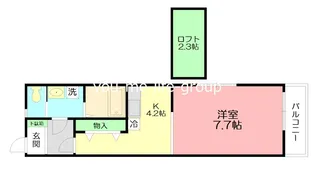 神奈川県平塚市万田1【アパート】の間取り
