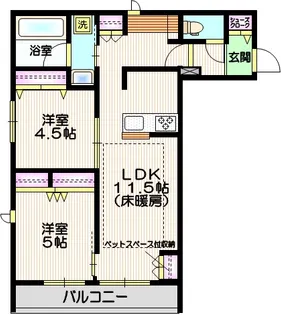 (仮称)南区大谷口メゾン【2階】の間取り