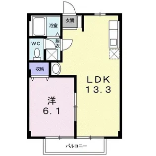 神奈川県秦野市沼代新町【アパート】の間取り