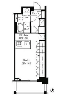 パークキューブ目黒タワー【1階】の間取り