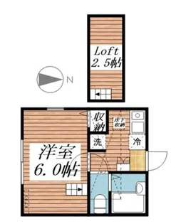 神奈川県横浜市西区境之谷【アパート】の間取り
