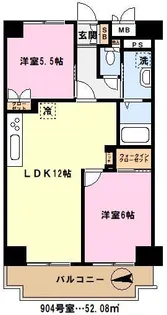 埼玉県川口市飯塚2【マンション】の間取り