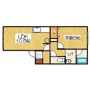 メゾンビエンド【2階】の間取り
