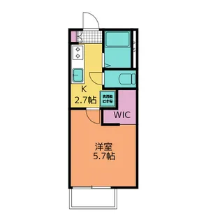 ベリーズ丸山B【1階】の間取り
