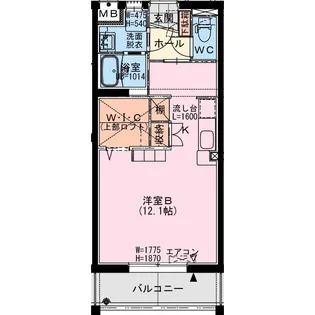 セブン・セブン都北【3階】の間取り