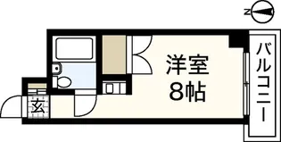 レジデンス十日市【4階】の間取り