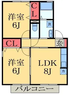 コーポ小倉A【2階】の間取り