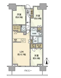東京都江東区平野3【マンション】の間取り
