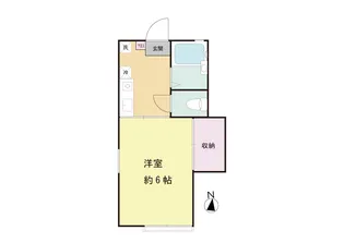 シャンブル・カルム・サンク【2階】の間取り