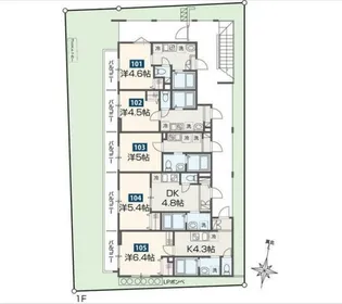 埼玉県所沢市星の宮1【アパート】の間取り
