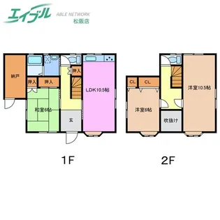 三重県多気郡明和町大字大堀川新田【一戸建】の間取り