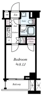 GALICIA MORISITA ESTUDIO【7階】の間取り