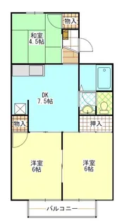 パレーシャル【2階】の間取り