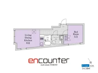EXAM方南町【1階】の間取り