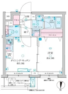 ジェノヴィア京成立石V【2階】の間取り