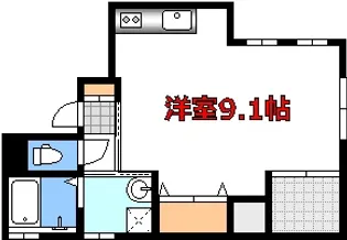 広島県広島市中区住吉町【マンション】の間取り