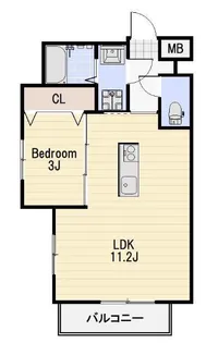 MSCT東谷山【2階】の間取り