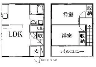 静岡県浜松市中央区和合北4【一戸建】の間取り