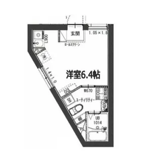 フラシア東品川【2階】の間取り
