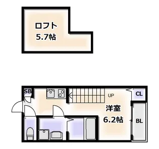 ハーモニーテラス清水丘【2階】の間取り