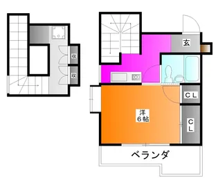 M・Yフラット宮堀【2階】の間取り