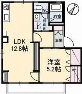 サンフォルテ B棟【1階】の間取り
