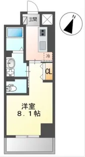 プラージュ広島駅前【6階】の間取り