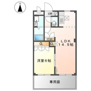 メゾンソレイユ【1階】の間取り