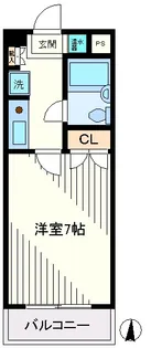 1Kの間取り画像