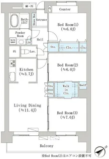 東京都文京区千石1【マンション】の間取り