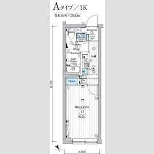 MAXIV CROS川崎大師DUE【4階】の間取り