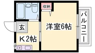 パナハイツアロウ【2階】の間取り